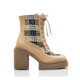 FLORENCIA BEIGE CHECK lolaandlo